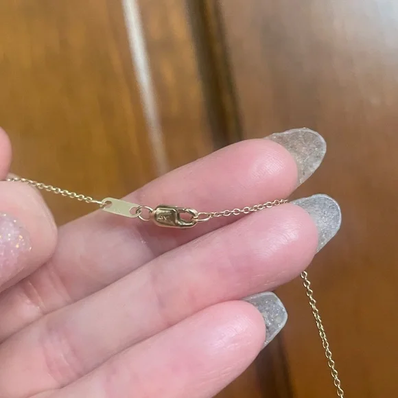 Elegant 10k gold diamond necklace